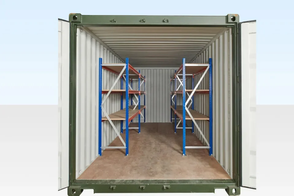 Adjustable, Heavy Duty Three Tier Container Racking (2 Bays) - Image 2