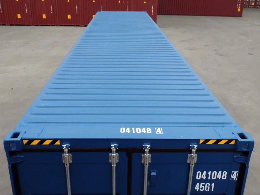 45′ HCPW Shipping Container Blue (RAL 5013) - Image 3