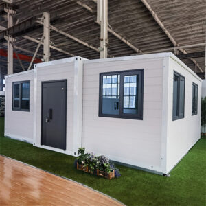 Arctic Haven – 40′ Expandable Container Studio | Portable Off-Grid Office Workspace