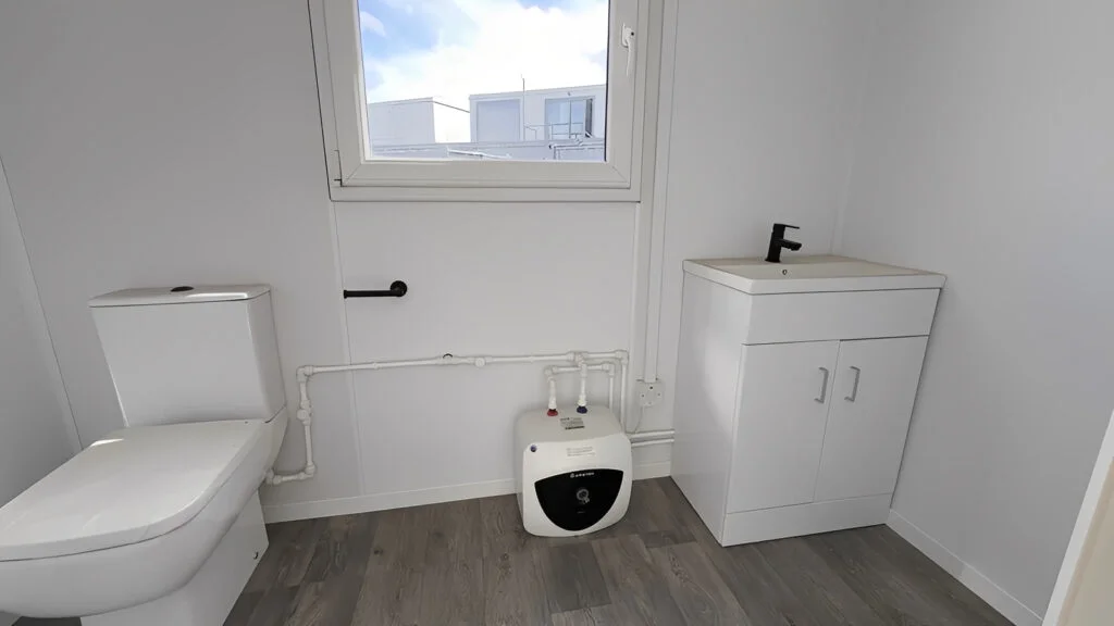 24ft x 9ft Site Office with Toilet – Sales Office / Marketing Suite / Portable Site Cabin - Image 11