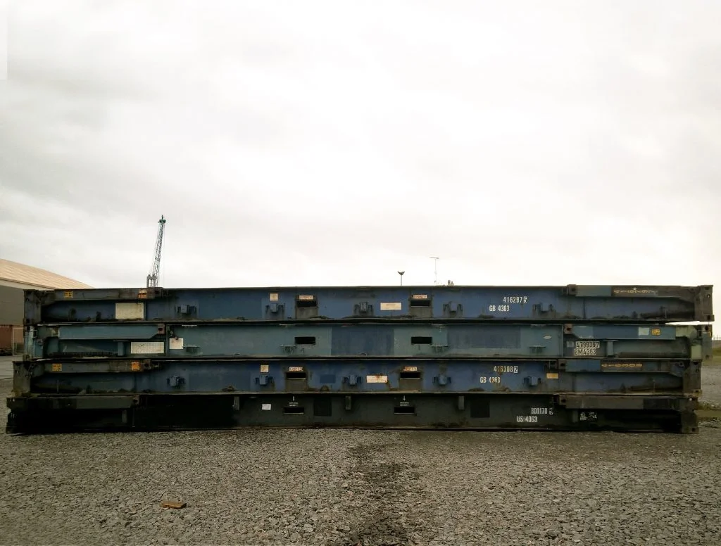 40ft x 8ft Used Shipping Container – Flat-Rack - Image 2