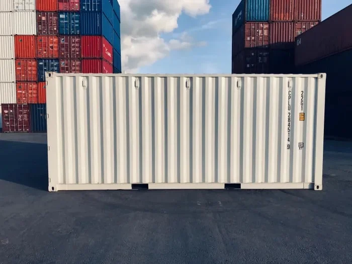 20ft Shipping Container (One Trip) White (RAL 9003) - Image 4