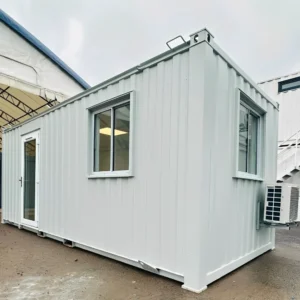 21ft x 8ft Custom Office Cabin – Refurbished Portable Building with A/C & Glazed Door