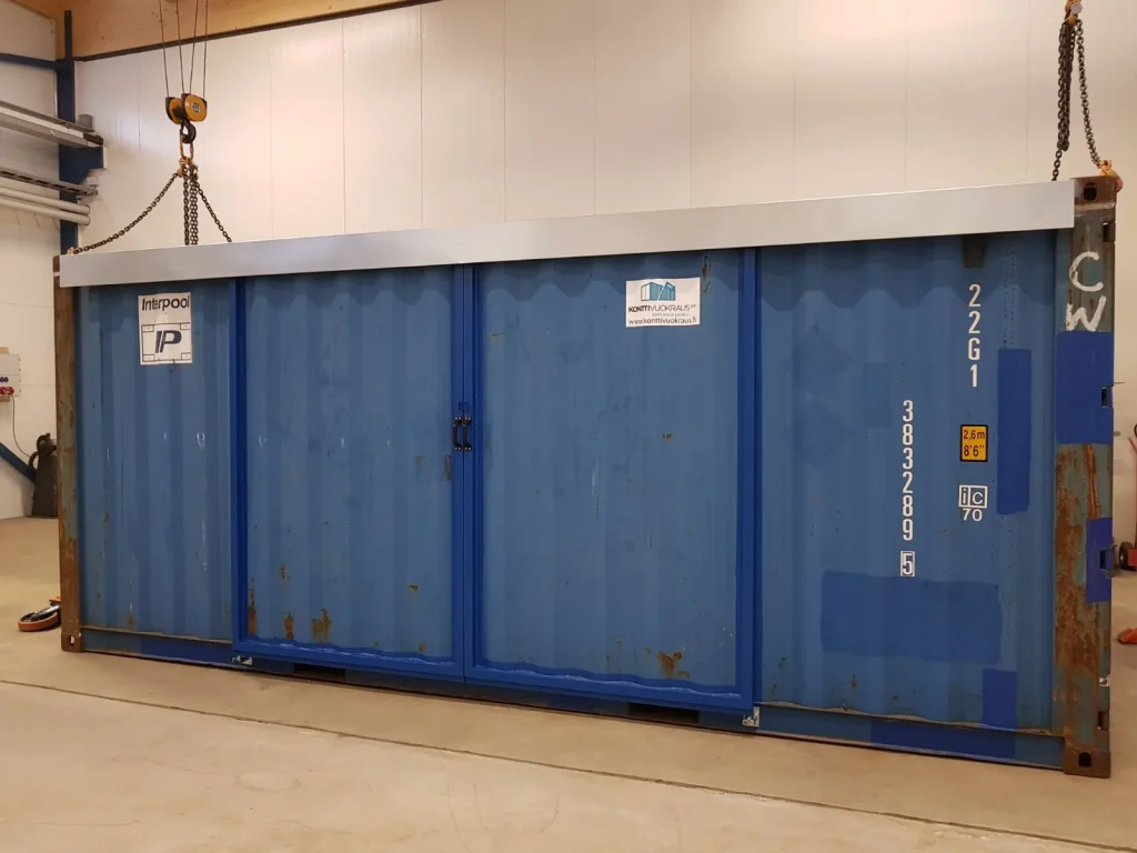 20ft Hi Cube Container (9′ 6″ high) suitable for IBC storage Sliding Door - Image 5