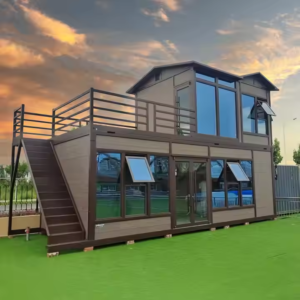 2 BHK, 2 – Storey Prefab Villa Tiny House: Family – Friendly, Sized, Eco – Friendly with Fully Functional Kitchen & Washroom, Sustainable Design and Modern Amenities