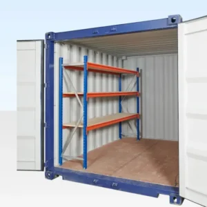 Adjustable, Heavy Duty Two Tier Container Racking (Single Bay)