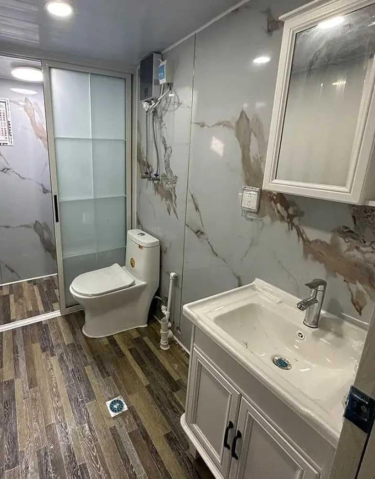 40ft House with Luxury Design, with 3 Bedroom, 1 Living Room, 1 Bathroom and Kitchen,Prefab House for Living, Foldable Mobile Home Easy Setup & Move - Image 5