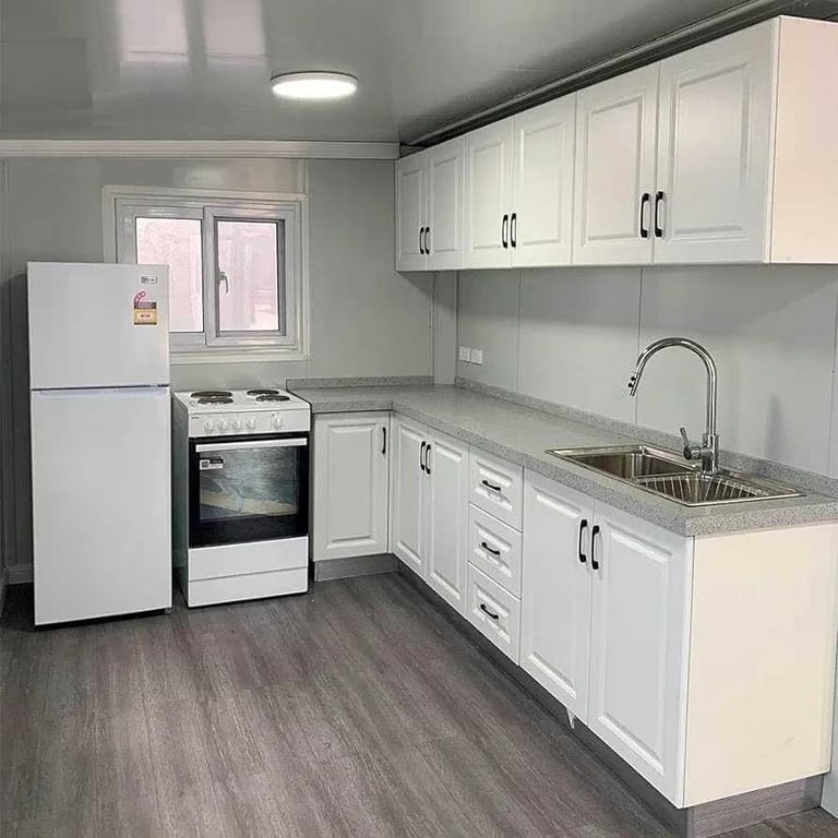 40ft House with Luxury Design, with 3 Bedroom, 1 Living Room, 1 Bathroom and Kitchen,Prefab House for Living, Foldable Mobile Home Easy Setup & Move - Image 6