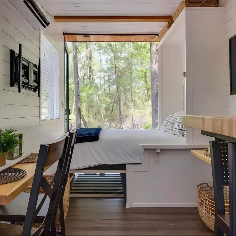 Luxury 1BHK 1BATH Tiny Home with Rooftop Deck, Container Home with Elegant Wooden Frame for Families, Fully Furnished Modern 2 Hour Set-Up, Customizable - Image 7