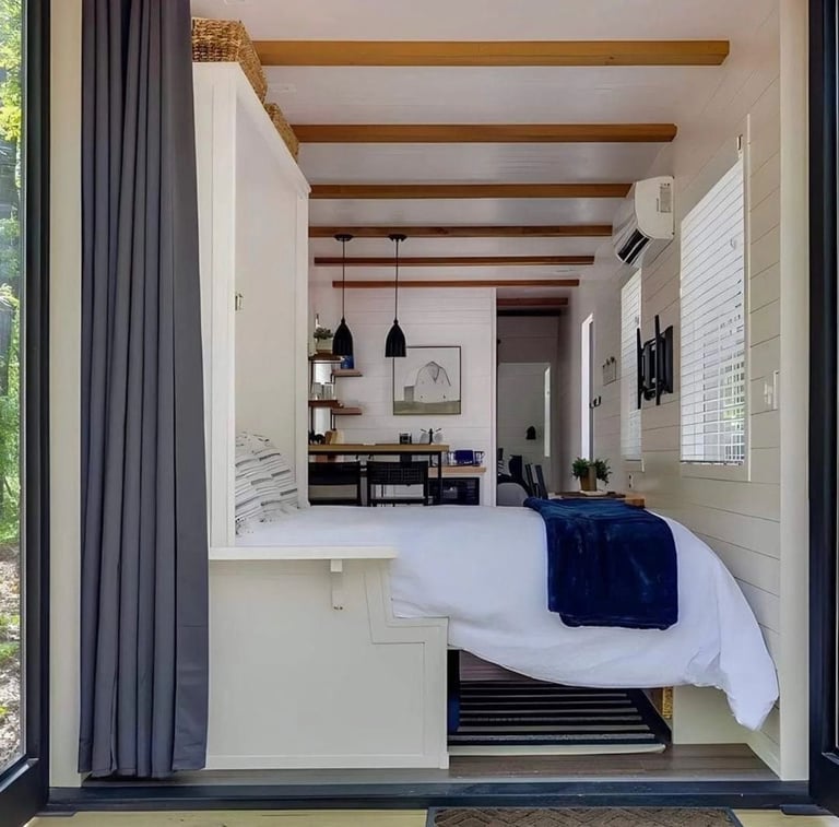 Luxury 1BHK 1BATH Tiny Home with Rooftop Deck, Container Home with Elegant Wooden Frame for Families, Fully Furnished Modern 2 Hour Set-Up, Customizable - Image 5